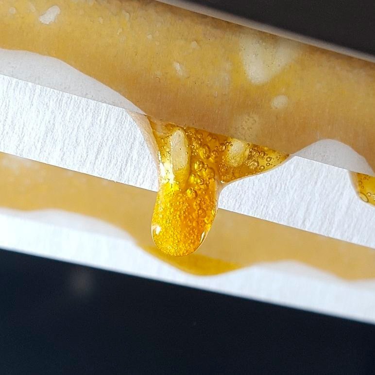 Pressing Rosin with pressure and heat