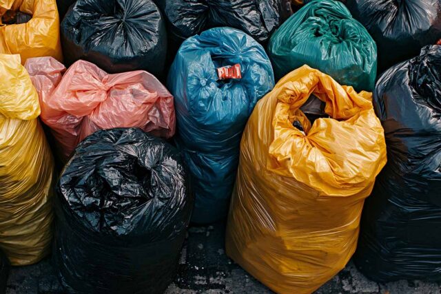 Bags of trash